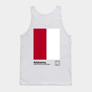 Alabama  // Original Minimalist Artwork Poster Design Tank Top